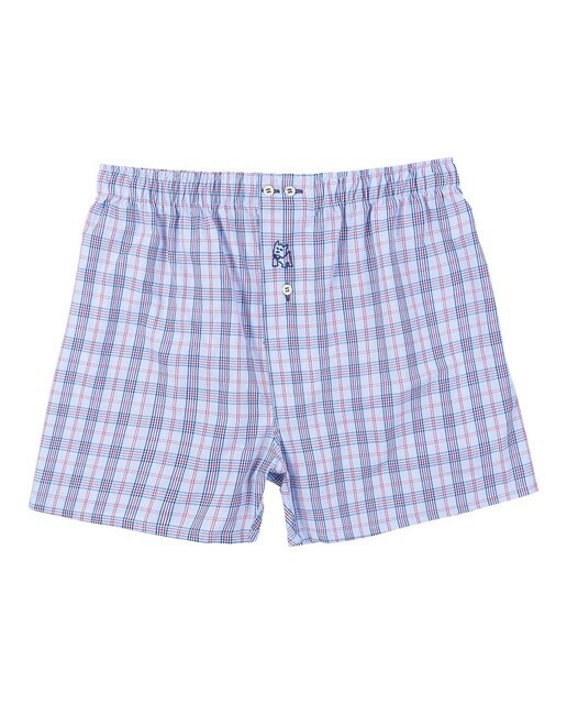 Bóxer de niño de algodón en color azul de cuadros · Kiff-Kiff · El Corte  Inglés