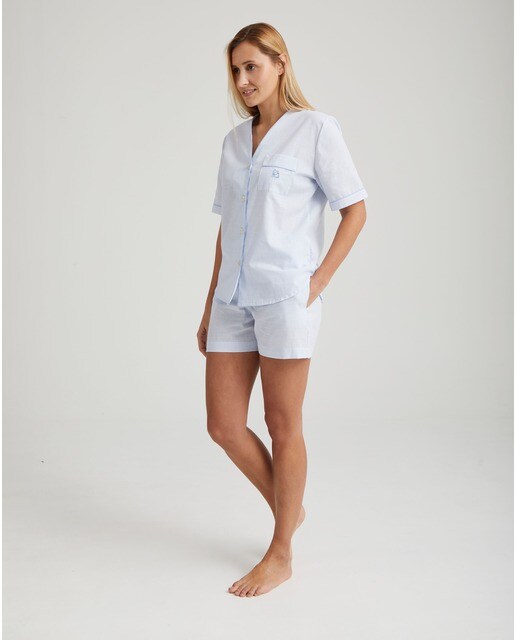 Pijama de mujer corto de algodón con estampado de rayas · Kiff-Kiff · El  Corte Inglés