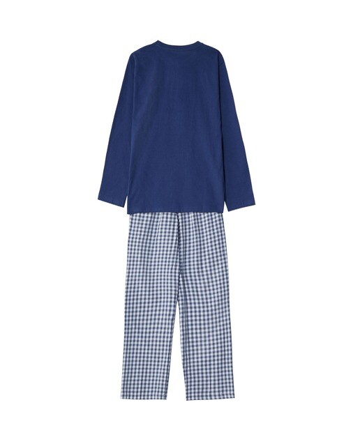 Pijama de niño largo combinado de algodón en color azul · Kiff-Kiff · El  Corte Inglés