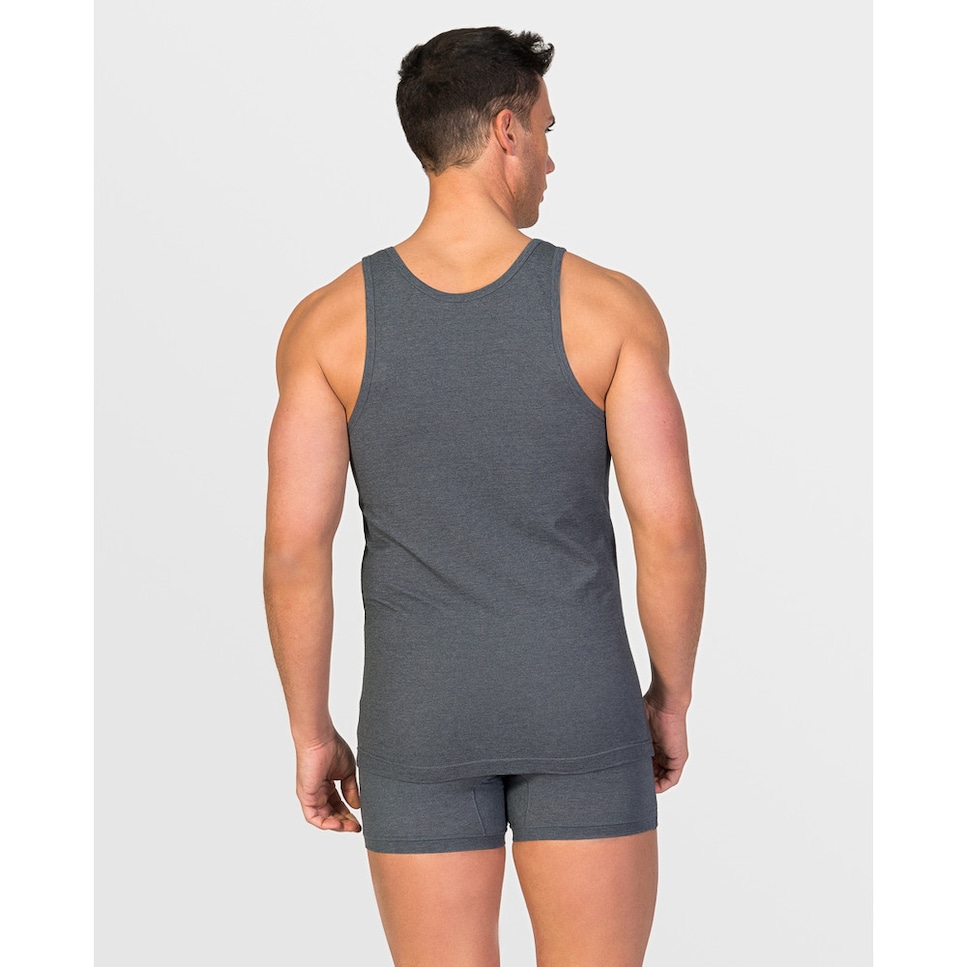 Camiseta interior de hombre ZD de tirantes en gris oscuro · ZD · El ...