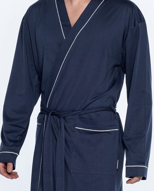 Batín de hombre de punto en color azul · Punto Blanco · El Corte Inglés