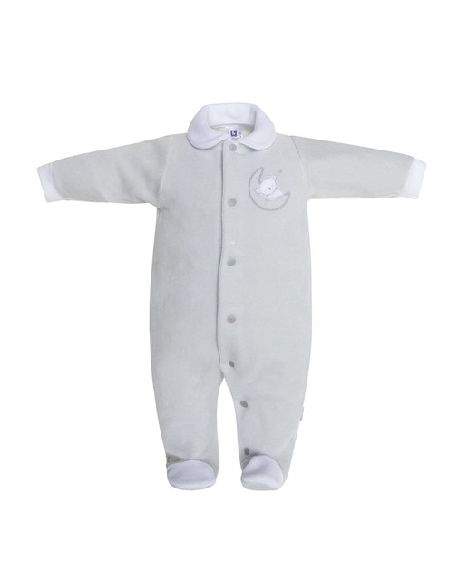 pijama bebe gris
