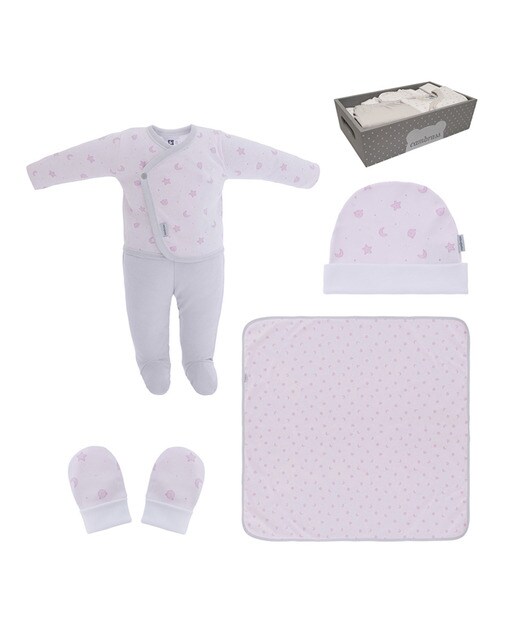 Conjunto 5 piezas de bebé niño primera puesta estampado rosa · Cambrass · El  Corte Inglés