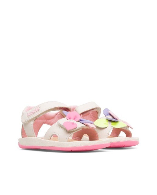 Sandalias de bebé niña de piel color beige · Camper · El Corte Inglés