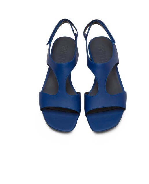 Sandalias planas de mujer de piel color azul · Camper · El Corte Inglés
