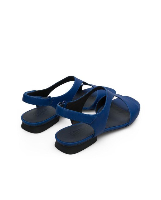 Sandalias planas de mujer de piel color azul · Camper · El Corte Inglés