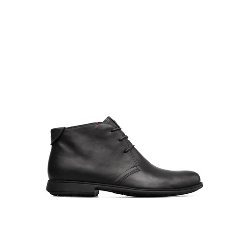 Imagen 0 de Botines de hombre Camper Mil Brutus de piel con líneas sencillas en color negro
