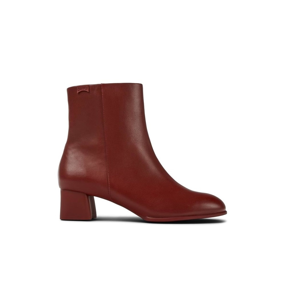 Imagen 1 de Botines de mujer de piel lisos en - Burdeos Burdeos