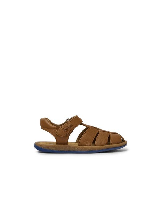 Sandalias de bebé niño estilo cangrejeras con cierre adherente en naranja ·  Camper · El Corte Inglés