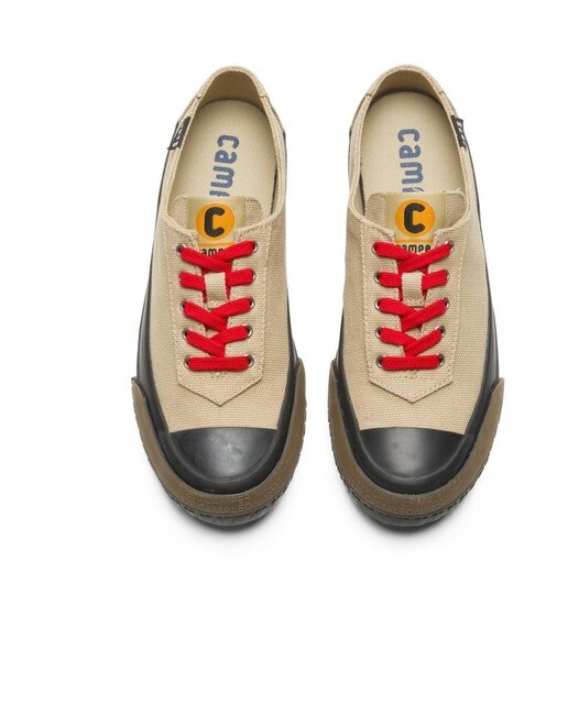 Zapatillas de lona de hombre en beige con puntera de goma · Camper · El  Corte Inglés