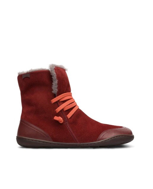 Botas de mujer en granate con cordones elásticos · Camper · El Corte Inglés