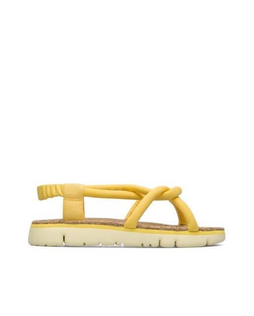 Sandalias planas de mujer Camper en amarillo con tiras de tejido anudadas ·  Camper · El Corte Inglés