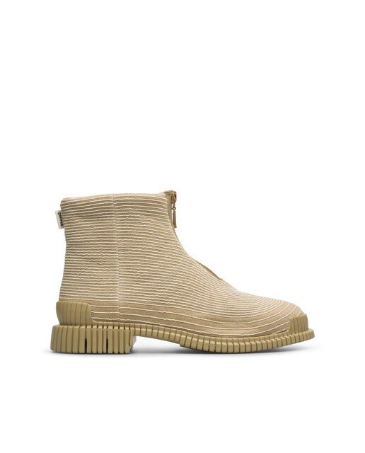 Botas de mujer en beige con cremallera frontal · Camper · El Corte Inglés
