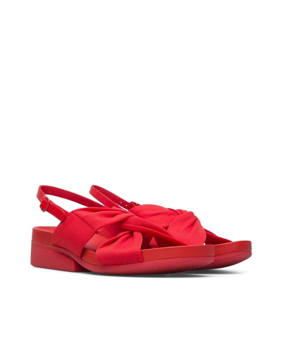 Sandalias de tacón de mujer en color rojo con cierre de hebilla · Camper ·  El Corte Inglés