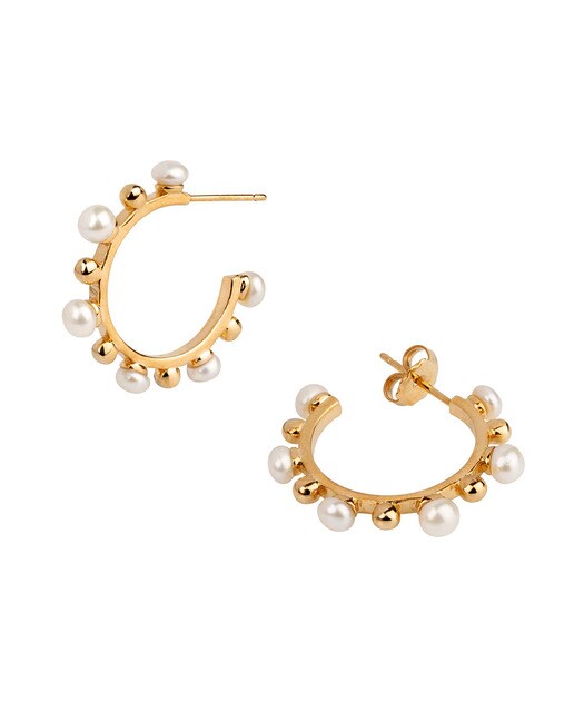 Pendientes Vidal Vidal Colección Rosanna Zanetti De Aro Con Bolas Y Perlas Intercaladas Vidal Vidal El Corte Inglés