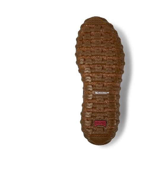 Botines de hombre de piel en marrón con suela de goma Michelín · Camper ·  El Corte Inglés