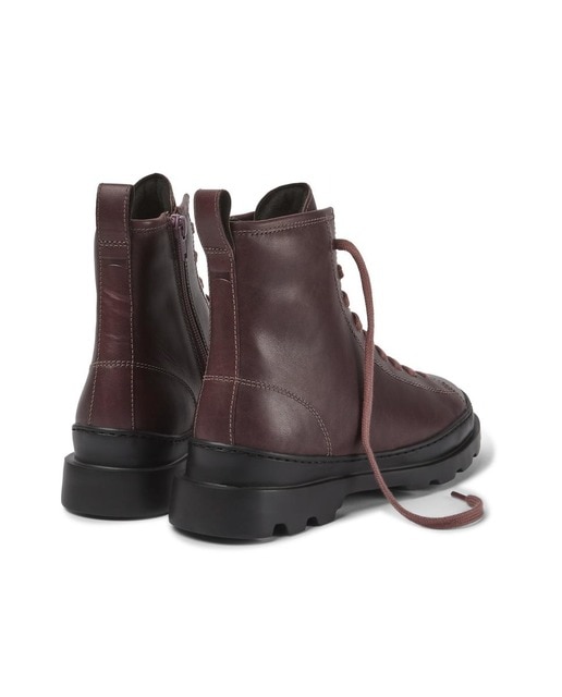 Botas de mujer de piel en morado con cordones · Camper · El Corte Inglés