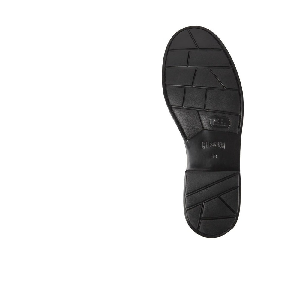 Botas de mujer de piel de caña alta en marrón - Camper - Marrón oscuro Marrón oscuro-4