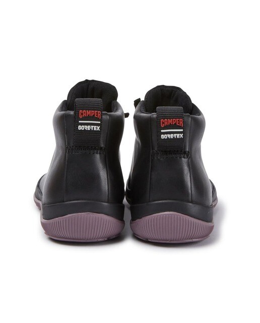 Zapatillas de piel de mujer abotinadas en negro con tecnología Gore-Tex ·  Camper · El Corte Inglés