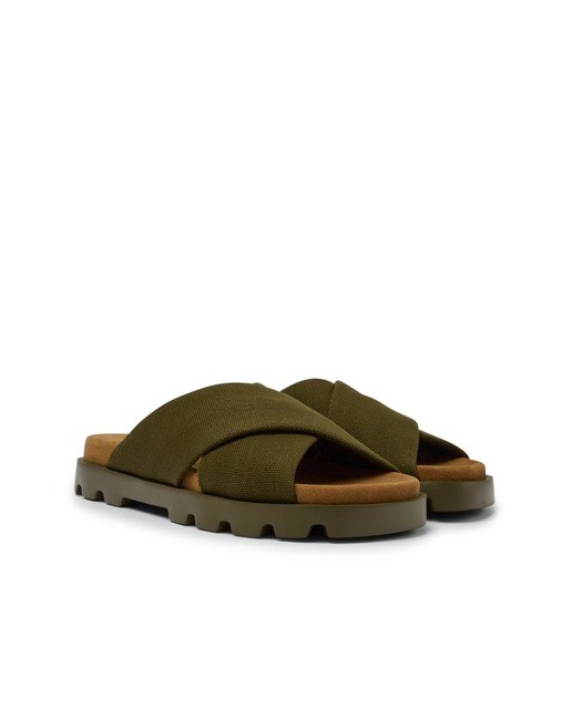 Sandalias de plataforma de mujer lisas en verde · Camper · El Corte Inglés