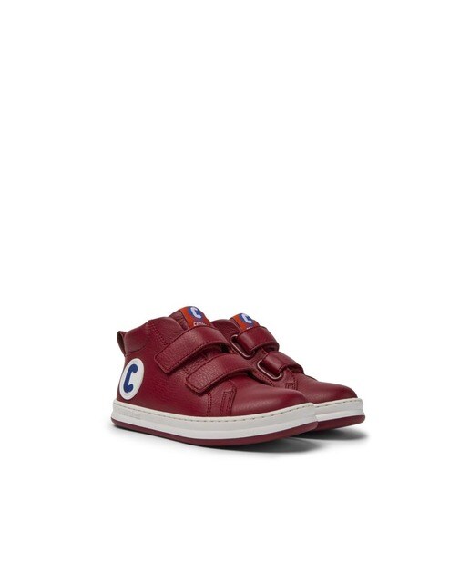 Botines de niños en color granate con suela a contraste · Camper · El Corte  Inglés