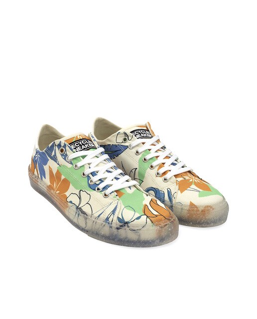 Zapatillas de lona de hombre estampadas fabricadas con plástico procedente  del mar · RECYKERS · El Corte Inglés