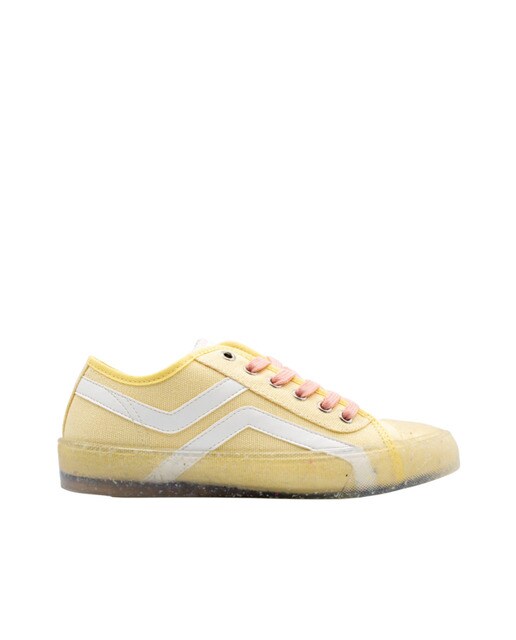 Zapatillas de lona de mujer estilo retro amarillas fabricadas con  materiales reciclados · RECYKERS · El Corte Inglés