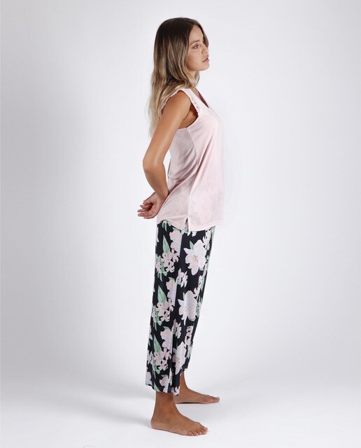 Pijama de mujer sin mangas con pantalón ancho · Admas · El Corte Inglés