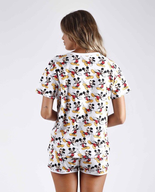 Pijama de mujer corto estampado con manga corta · Disney · El Corte Inglés