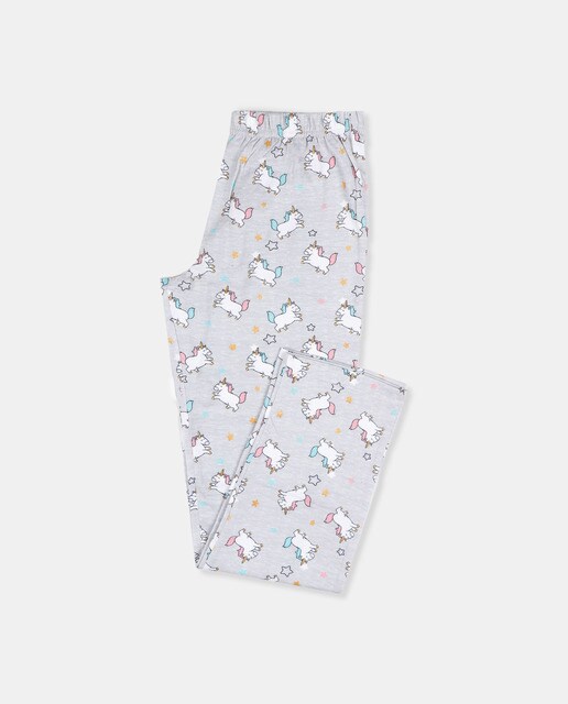 Pijama de niña de algodón largo con motivos de unicornios · Mr. Wonderful · El  Corte Inglés