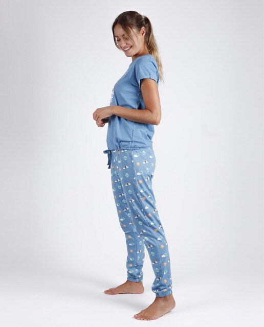 Pijama niña tundosado -Ref.21228301.16A Col.indigo-