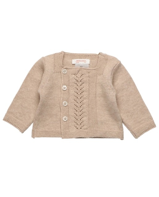 Chaqueta de bebé de punto en color natural · Neck and Neck · El Corte Inglés