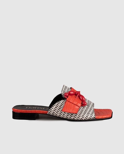 Sandalias planas de mujer de piel estampada · Dansi · El Corte Inglés