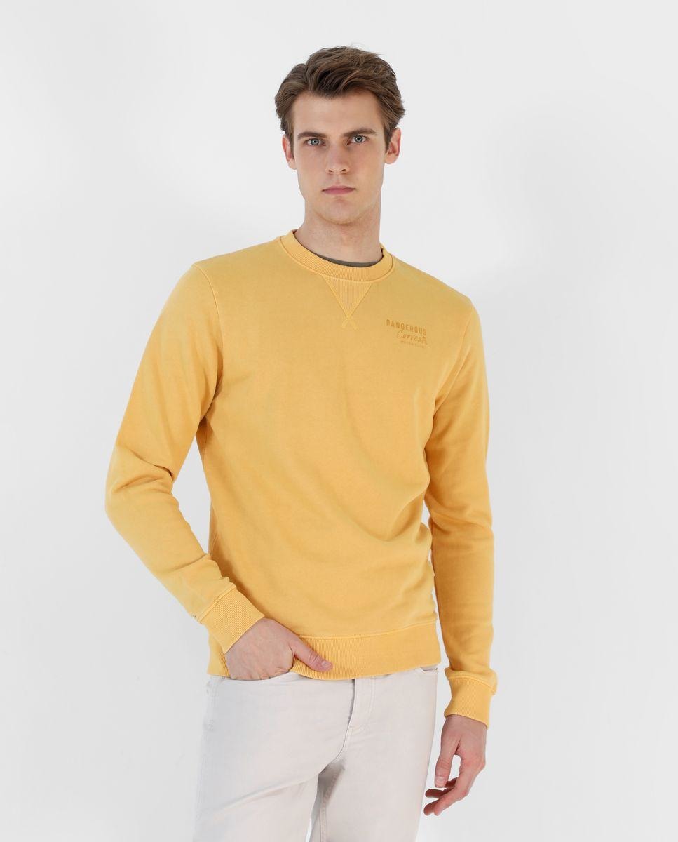 Sudadera de hombre lisa en color