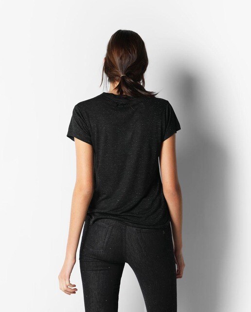 Camiseta de mujer de manga corta con calavera al tono · Scalpers · El Corte  Inglés
