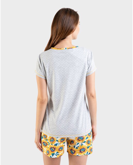 Pijama de mujer corto de manga corta y cuello en pico · Massana · El Corte  Inglés