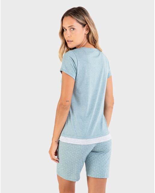 Pijama de mujer de manga corta y cintura ajustable · Massana · El Corte  Inglés