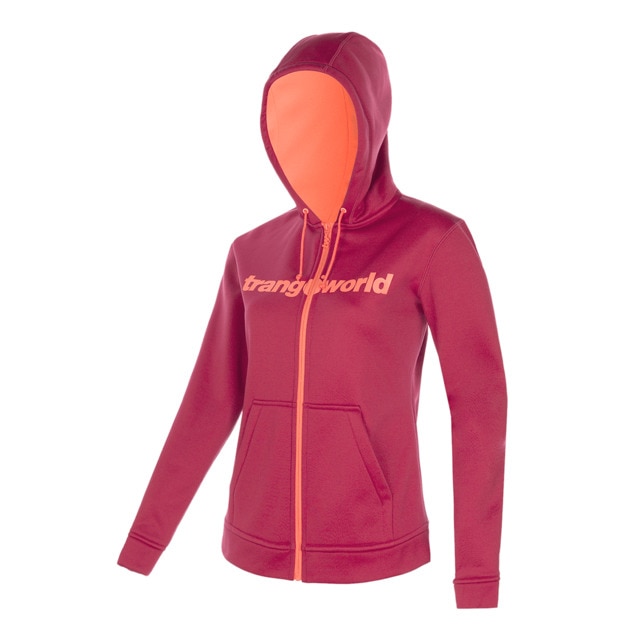 Trangoworld Sudadera Poppi Negro Coral Mujer
