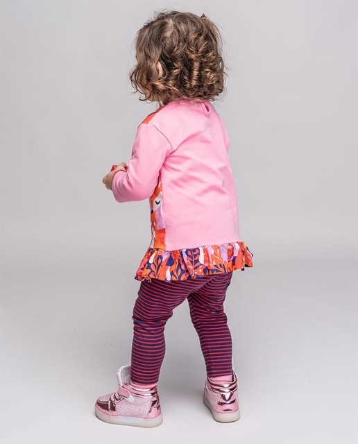 Leggins de bebé niña de rayas azul marino y rojo · Rosalita Señoritas · El  Corte Inglés