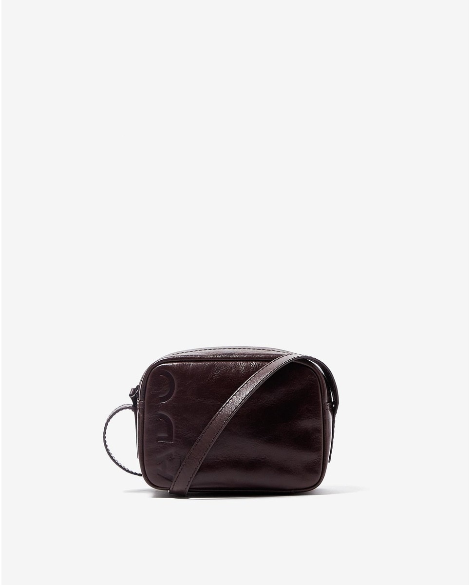 Adolfo Dominguez - Bandolera De Mujer Adolfo Domínguez De Piel Con Brillo