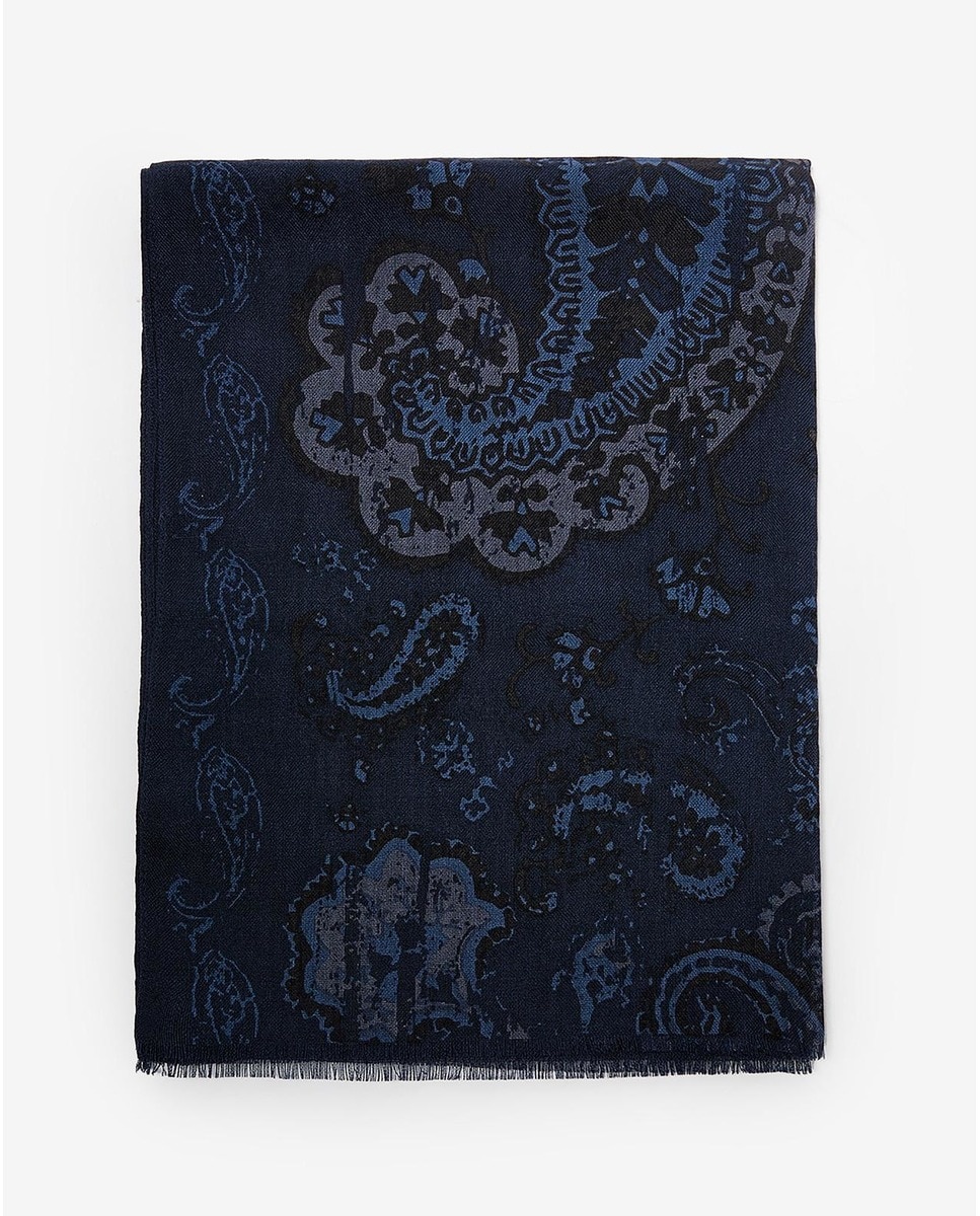 Adolfo Dominguez - Fular Adolfo Domínguez Estampado En Azul