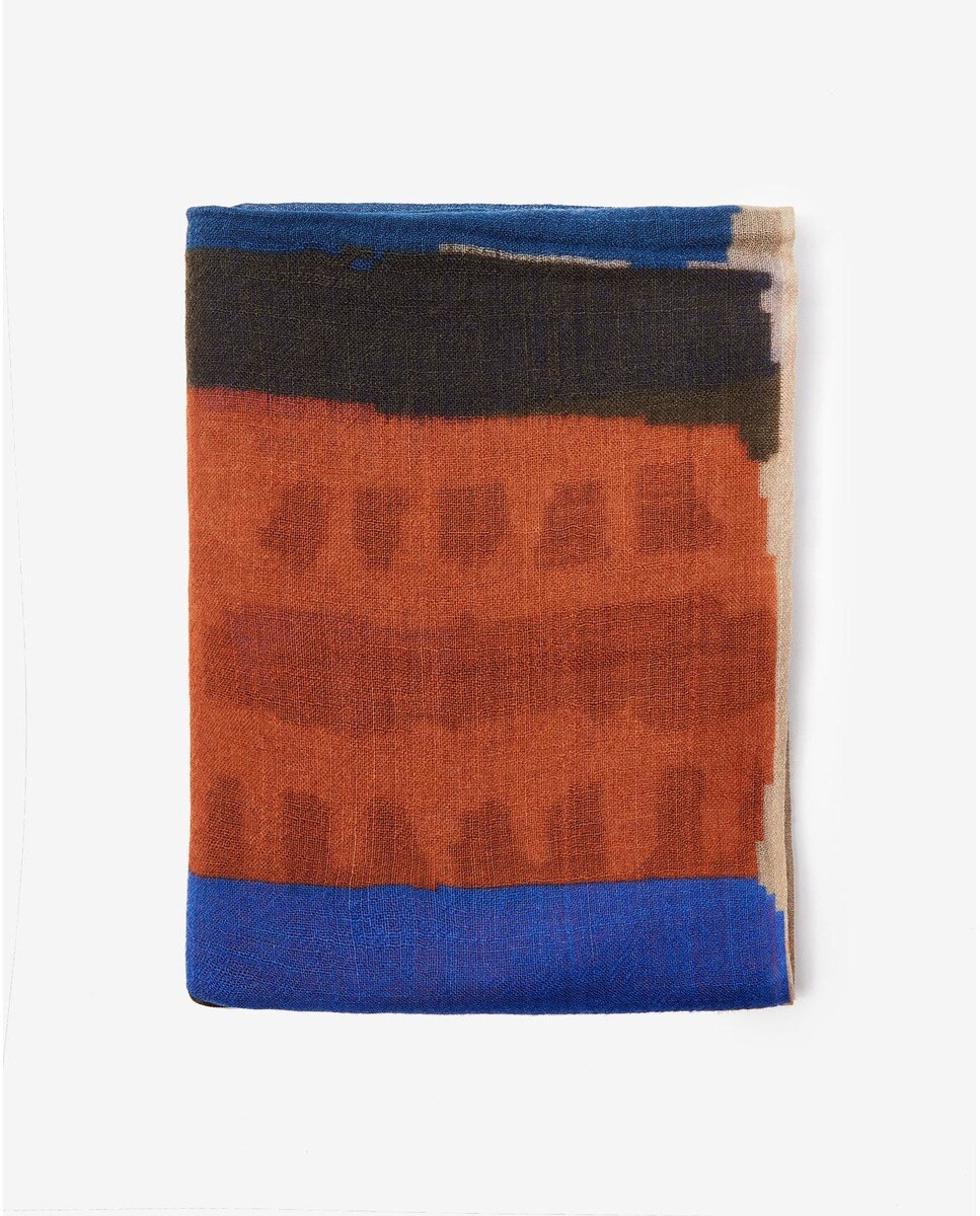 Adolfo Dominguez - Fular De Lana Merino Multicolor