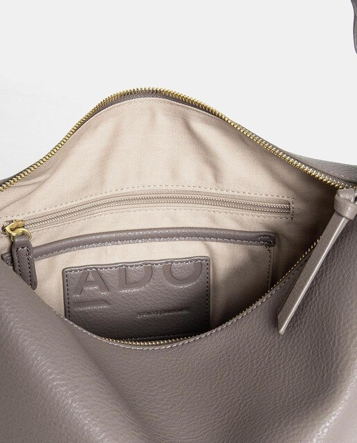 Bolso de hombro Adolfo Domínguez con textura graneada en gris · Adolfo  Dominguez · El Corte Inglés