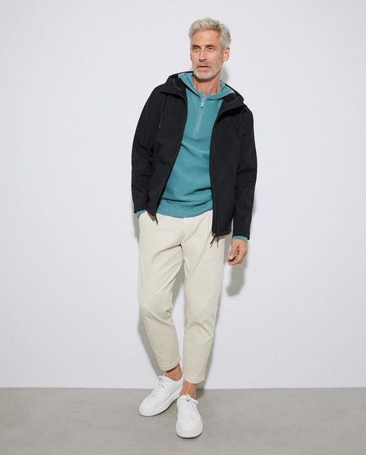 Sudadera de hombre en verde agua con capucha · Adolfo Dominguez · El Corte  Inglés