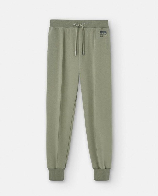 Pantalón de mujer con cordones ajustables en color verde · Adolfo Dominguez  · El Corte Inglés