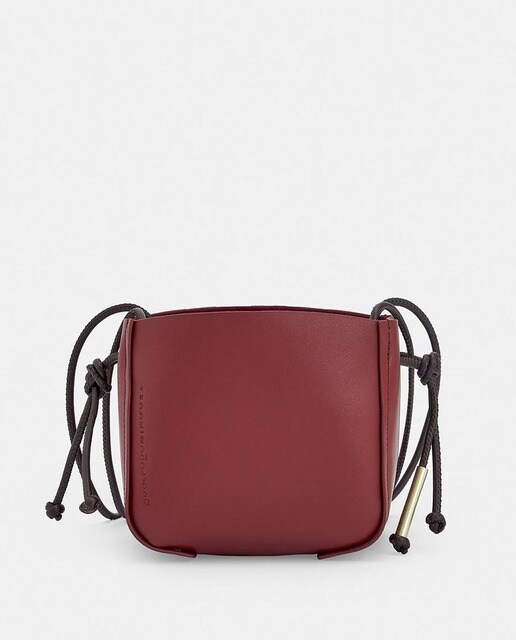 Bolso de hombro Adolfo Domínguez de piel en color granate · Adolfo  Dominguez · El Corte Inglés