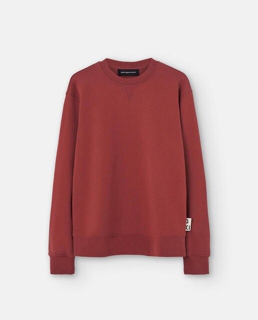 Sudadera de hombre en color rojo con cuello caja · Adolfo Dominguez · El  Corte Inglés