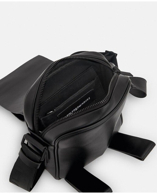 Bandolera de hombre Adolfo Domínguez de material reciclado en negro · Adolfo  Dominguez · El Corte Inglés