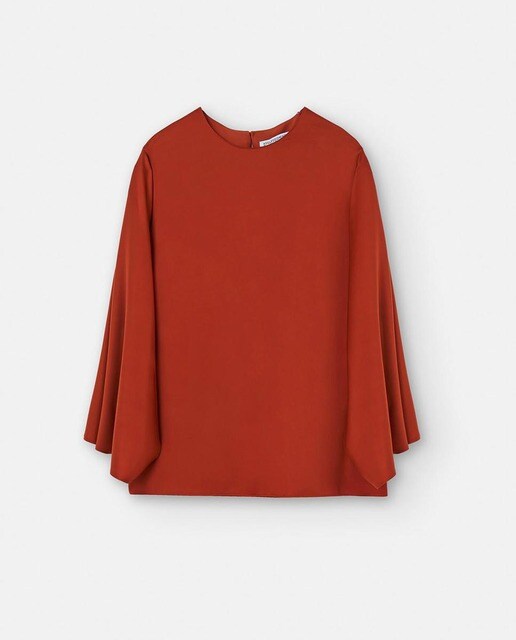 Camisa de mujer lisa en color rojo · Adolfo Dominguez · El Corte Inglés