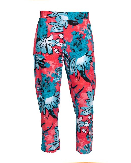 Pantalón recto de mujer estampado de tiro alto · Niza · El Corte Inglés